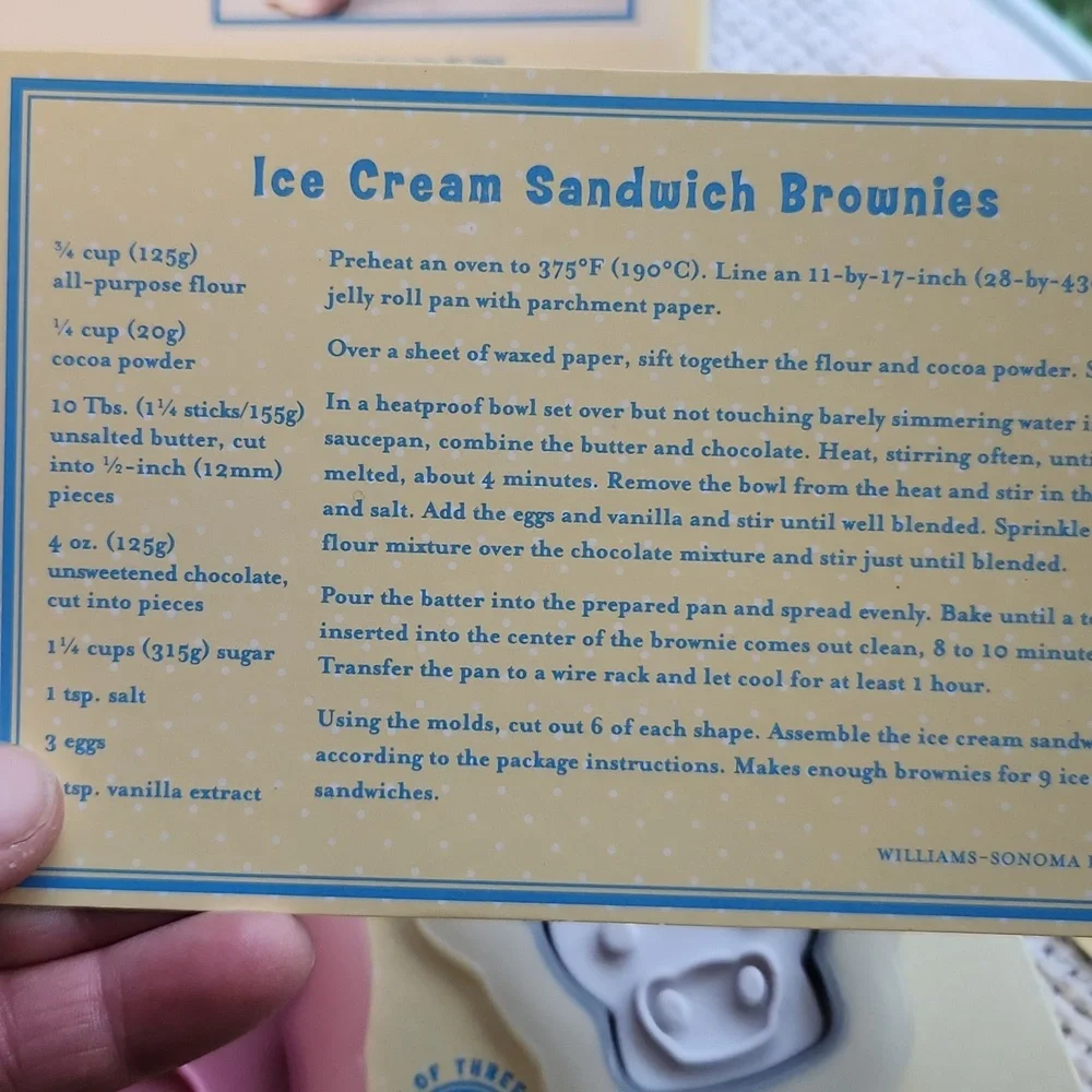 Williams-Sonoma Ice Cream Molds ☆ In Box With Instructions ☆ Williams-Sonoma